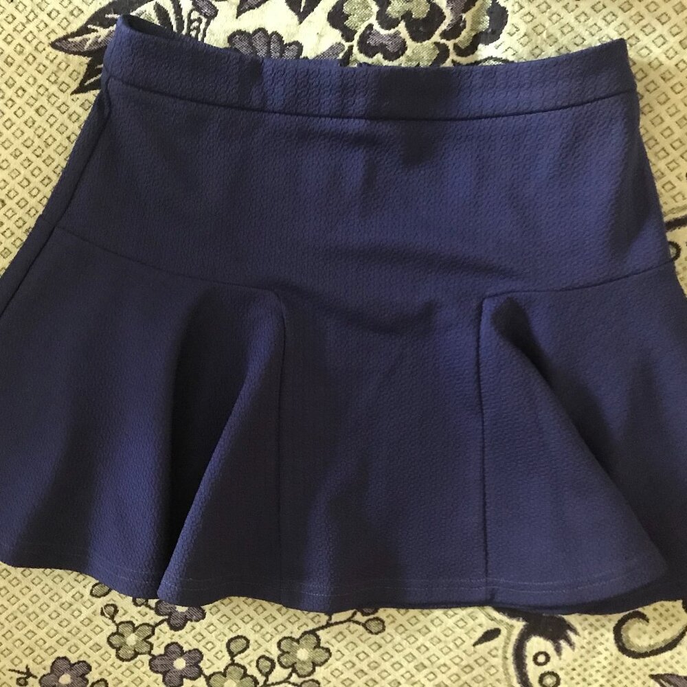 Forever 21 Pleated Royal Blue Mini Skirt Size S